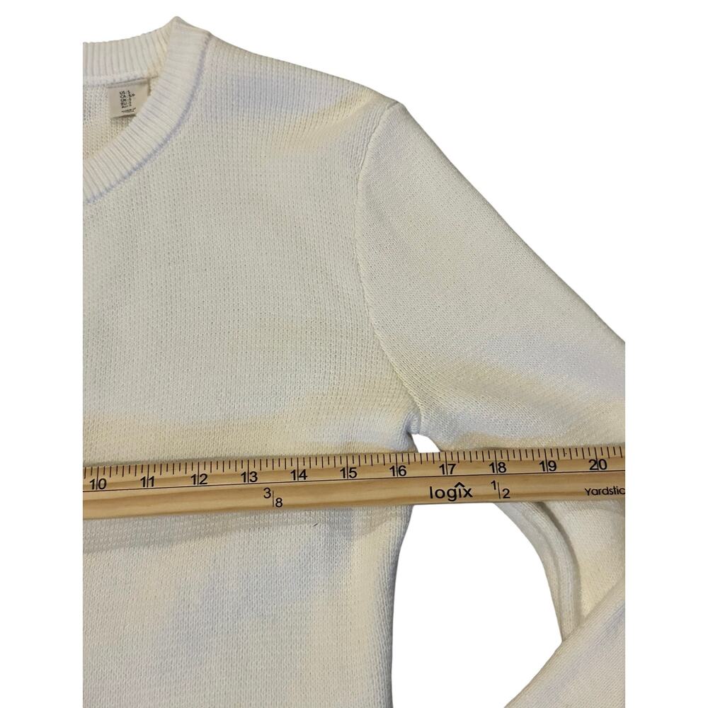 *SOLD* Joie White 100% Cotton Button Front Cardigan – Size S ParisianChic - Picture 4 of 7